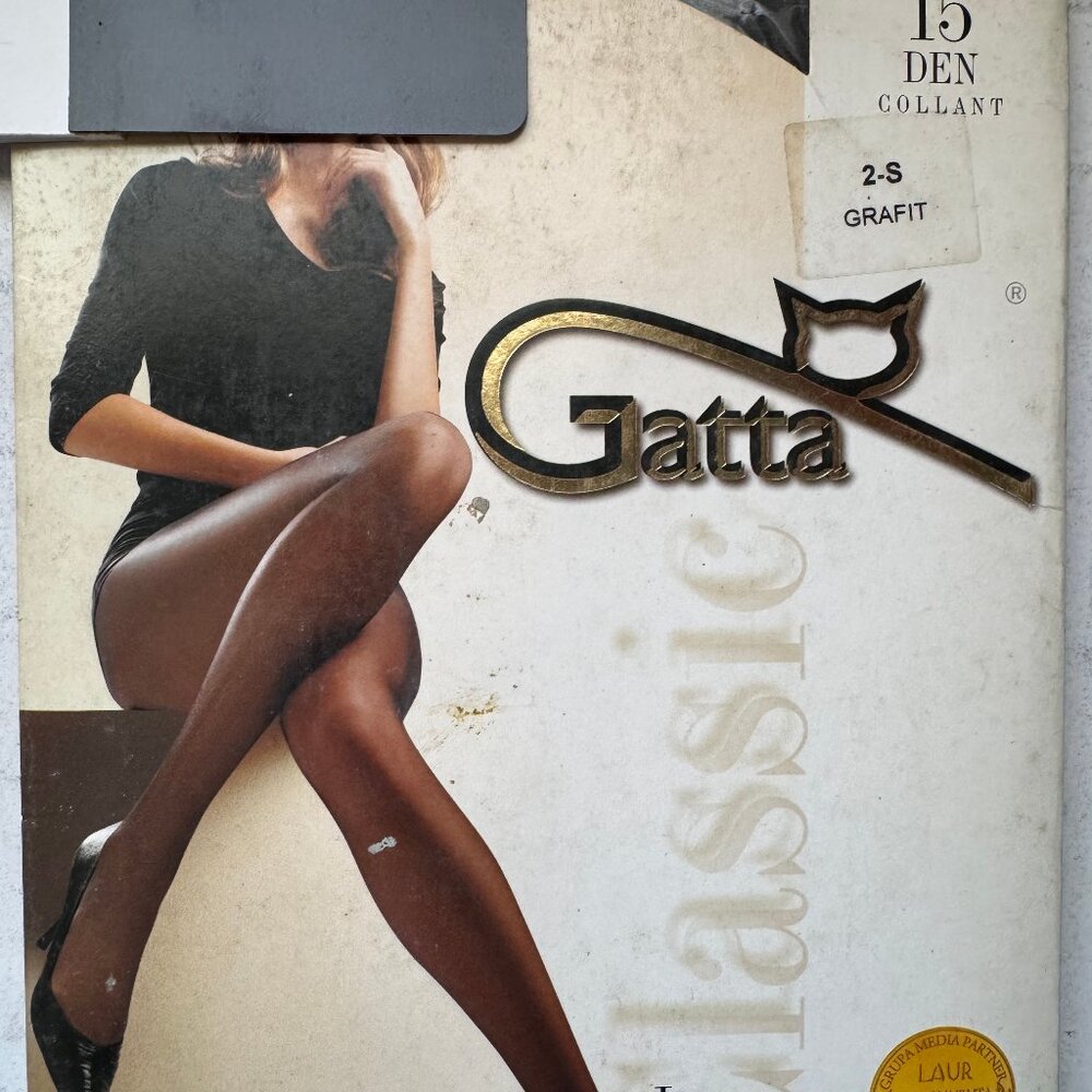 Gatta Laura 15den Classic Women Tights - COLOR - GRAFIT /GRAY SIZE 2/S